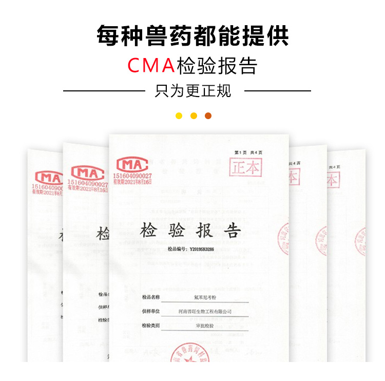 CMA檢驗(yàn)報告